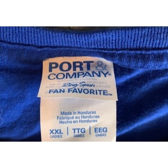 Super Mom T-Shirt By Port & Company XXL Ring Spun Cotton Blue - Picture 2 of 7